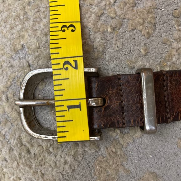 Diesel belt vintage metal letters brown leather - Picture 4 of 12